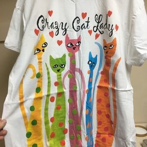 Sleep shirt, crazy cat lady!!!